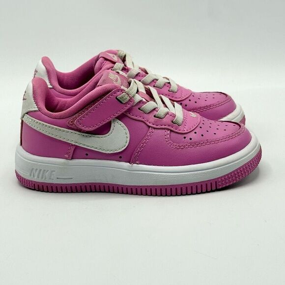 Nike Air Force 1 Low Easy On Playful Pink White - Kids US 8C / FN0237-600 - Picture 1 of 11